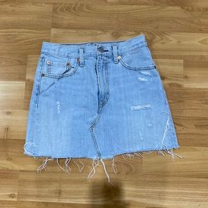 Levi’s High Rise Deconstructed Skirt